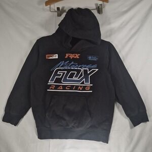 Fox Racing Youth Large Hoodie Motocross Graphic Black Pullover Racing YL